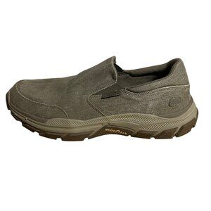 Skechers Mens Relaxed Fit Respected Fallston Slip On Shoe Size 13 Taupe